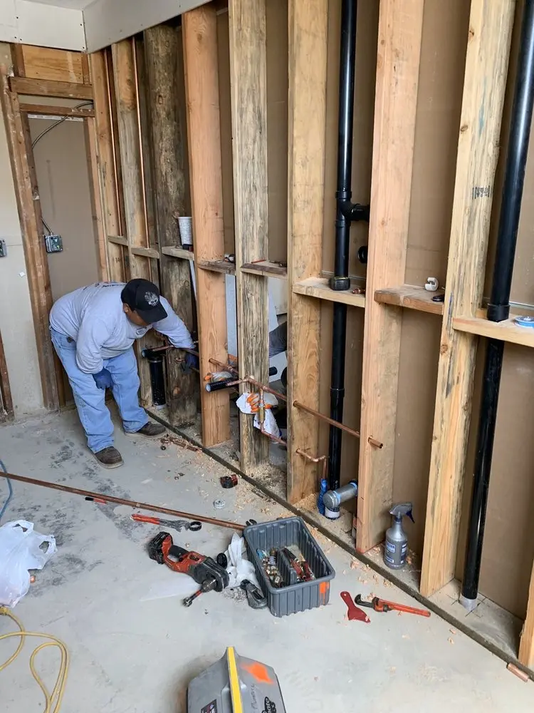 Commercial rough-in plumbing for Gas Line Repair in Woodland Acres